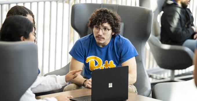 Pitt students discussing