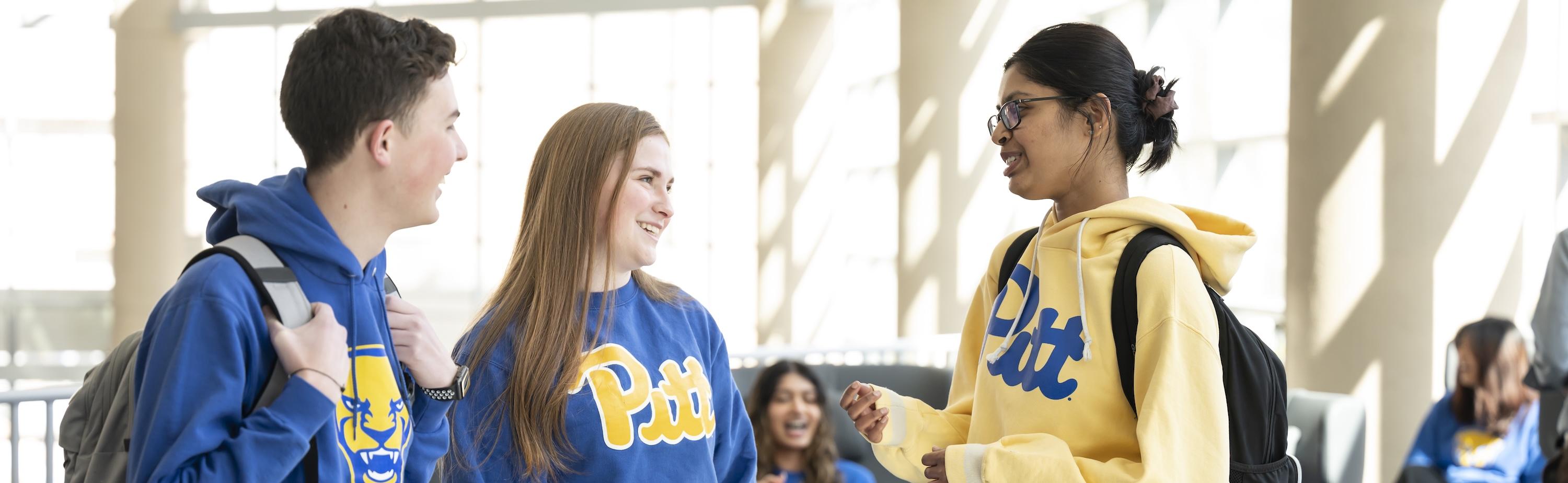 Pitt students talking